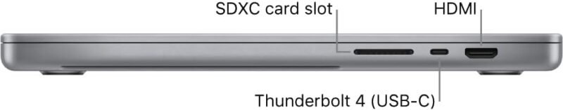 Apple Late 2021 MacBook Pro with Apple M1 Pro chip, 16-inch, 16GB RAM, 1TB SSD, Space Gray (Renewed) : Electronics - Image 4