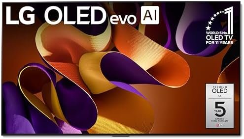 LG 83-Inch Class OLED evo G4 Series Smart TV 4K Processor Flat Screen with Magic Remote AI-Powered with Alexa Built-in (OLED83G4WUA, 2024) : Electronics