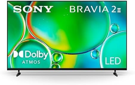 Sony BRAVIA 2 II 55 Inch 4K Ultra HD LED Smart TV with Google TV and Exclusive Features for PlayStation®5 (K-55S20M2), 2025 Model : Electronics