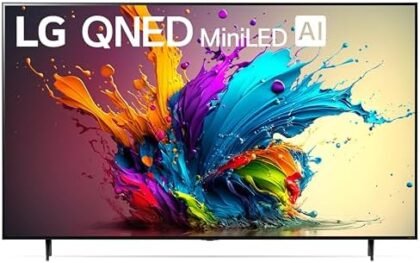 LG 75-Inch Class QNED90T Series Mini LED Smart TV 4K Processor Flat Screen with Magic Remote AI-Powered with Alexa Built-in (75QNED90TUA, 2024) : Electronics