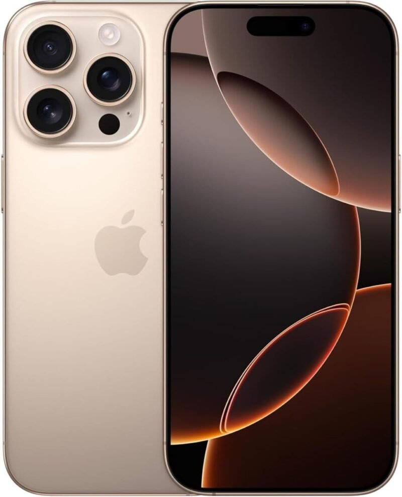 Apple iPhone 16 Pro, US Version, 128GB, Desert Titanium - Unlocked (Renewed) : Cell Phones & Accessories - Image 6